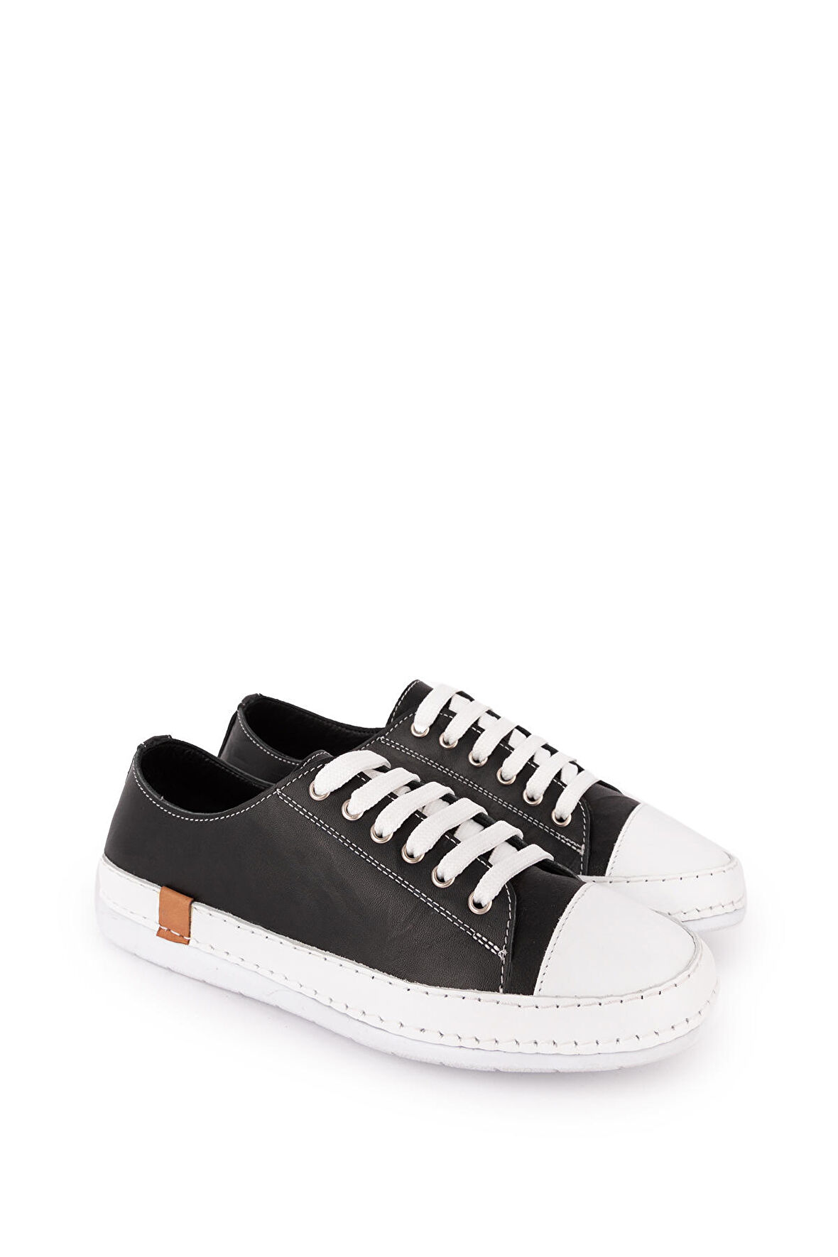 Gondol Içi Dışı Hakiki Deri  Hafif Converse Tarz Ayakkabı usl.2136
