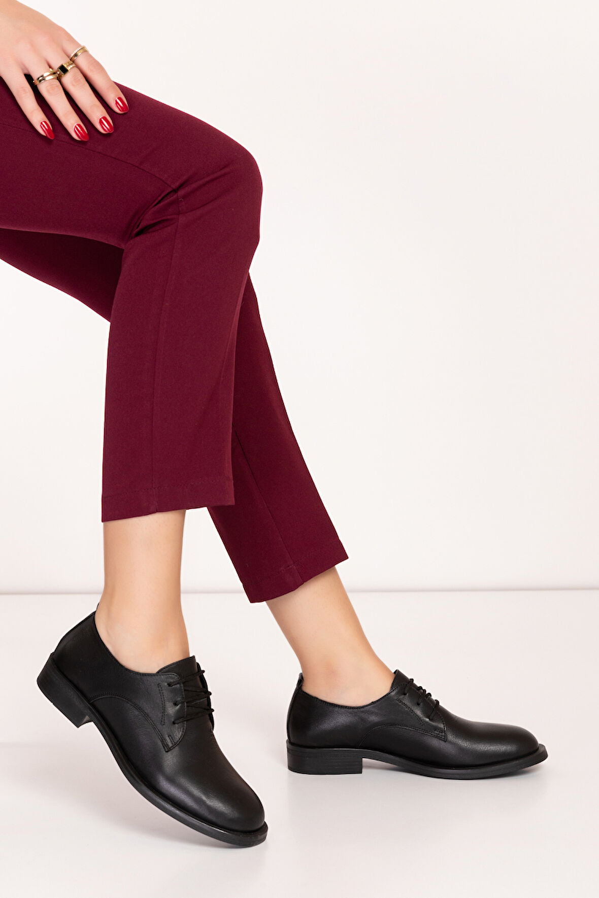 Gondol Hakiki Deri Günlük Klasik Ayakkabı alpx.240 - Siyah - 36