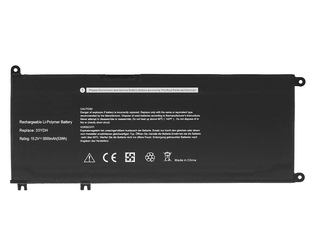 Dell Inspiron P72F001 Notebook Bataryası Laptop Pil