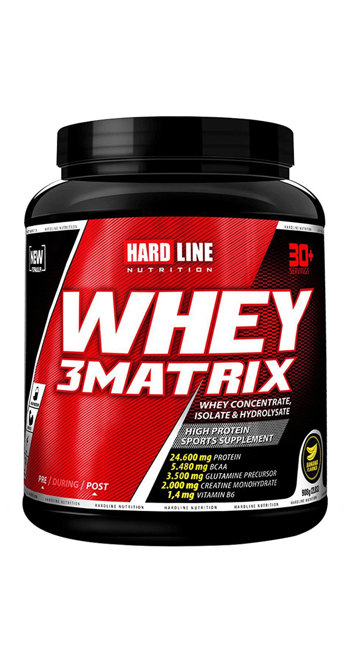 Hardline Whey Protein Tozu 3 Matrix 908 Gr Muz Aroma 30 Porsiyon