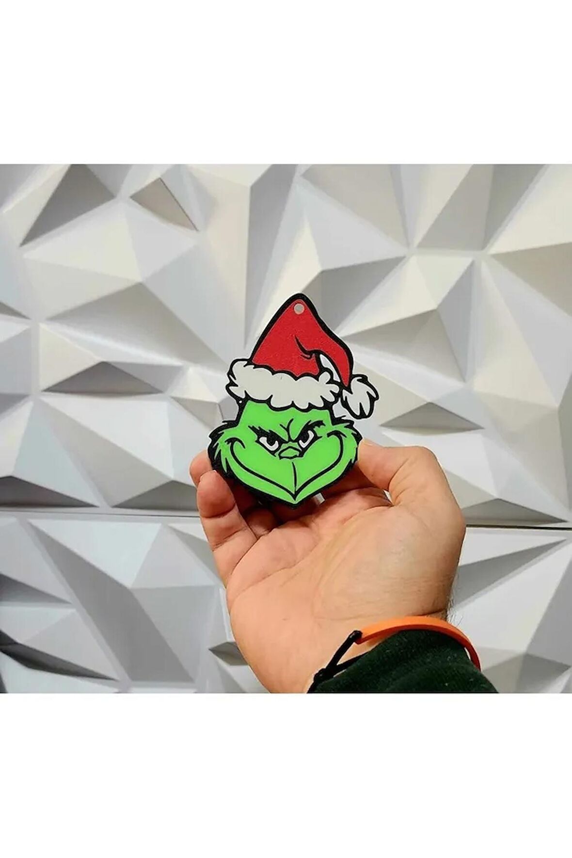 Grinch Ornament Renkli Anahtarlık