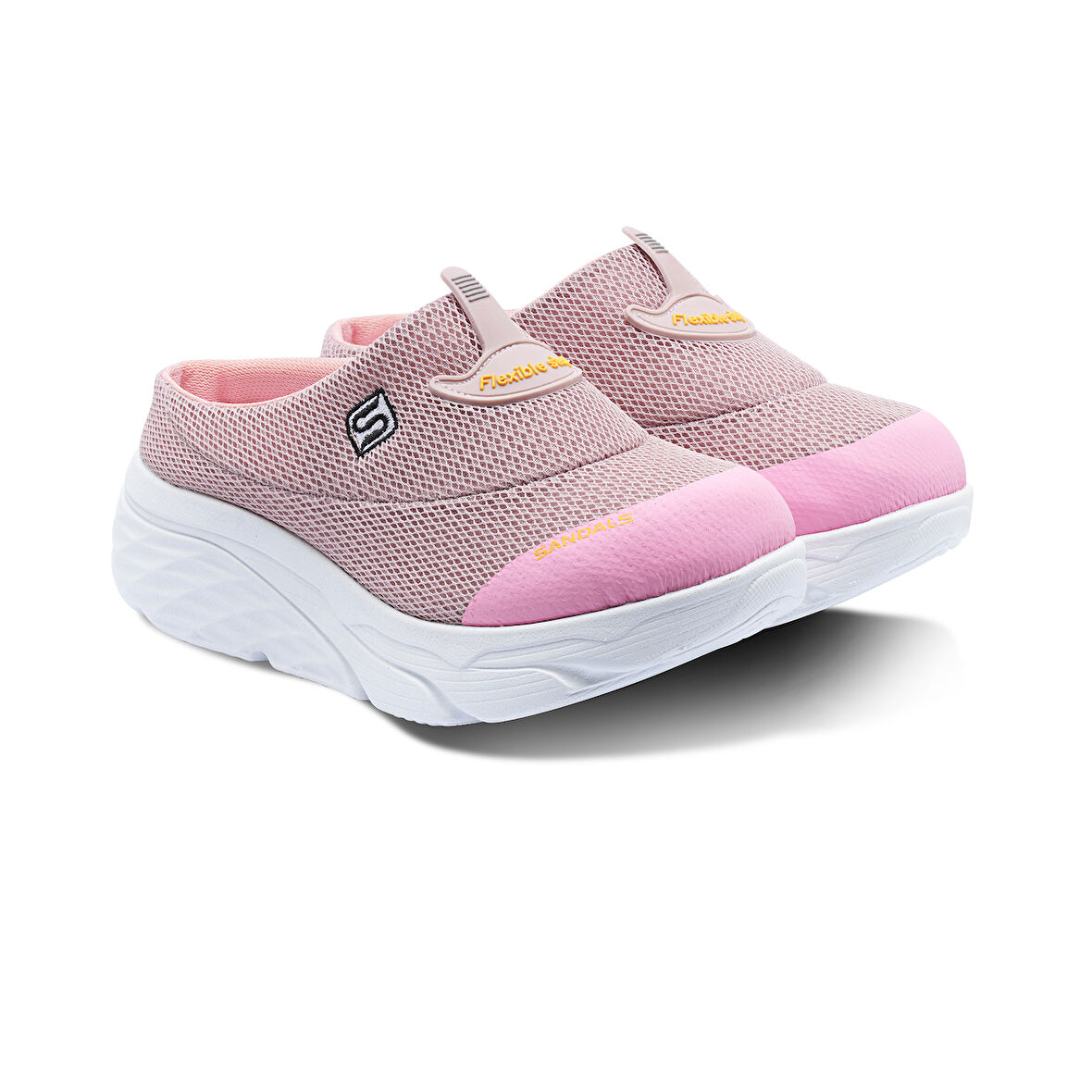 Sandal Spor Kadın Dolgu Taban Ortopedik File Sabo Doktor Hemşire Hastane Aşçı  Terlik  SS001-0278 PUDRA 