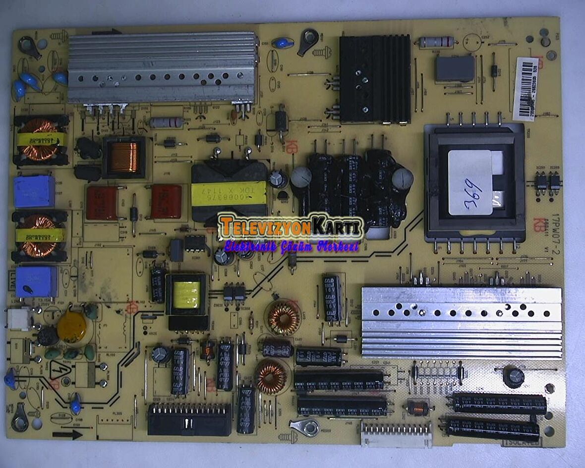 17PW07-2, 20557095, 080411 V1, 26802177, VESTEL 42PF8219, Power Board, Besleme, LC420EUD-SDF1
