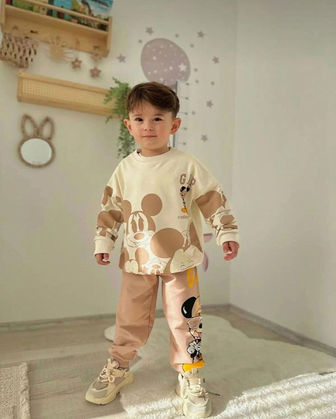 ERKEK ÇOCUK PAMUKLU 2'Lİ ALT ÜST TAKIM EŞOFMAN TAKIMI