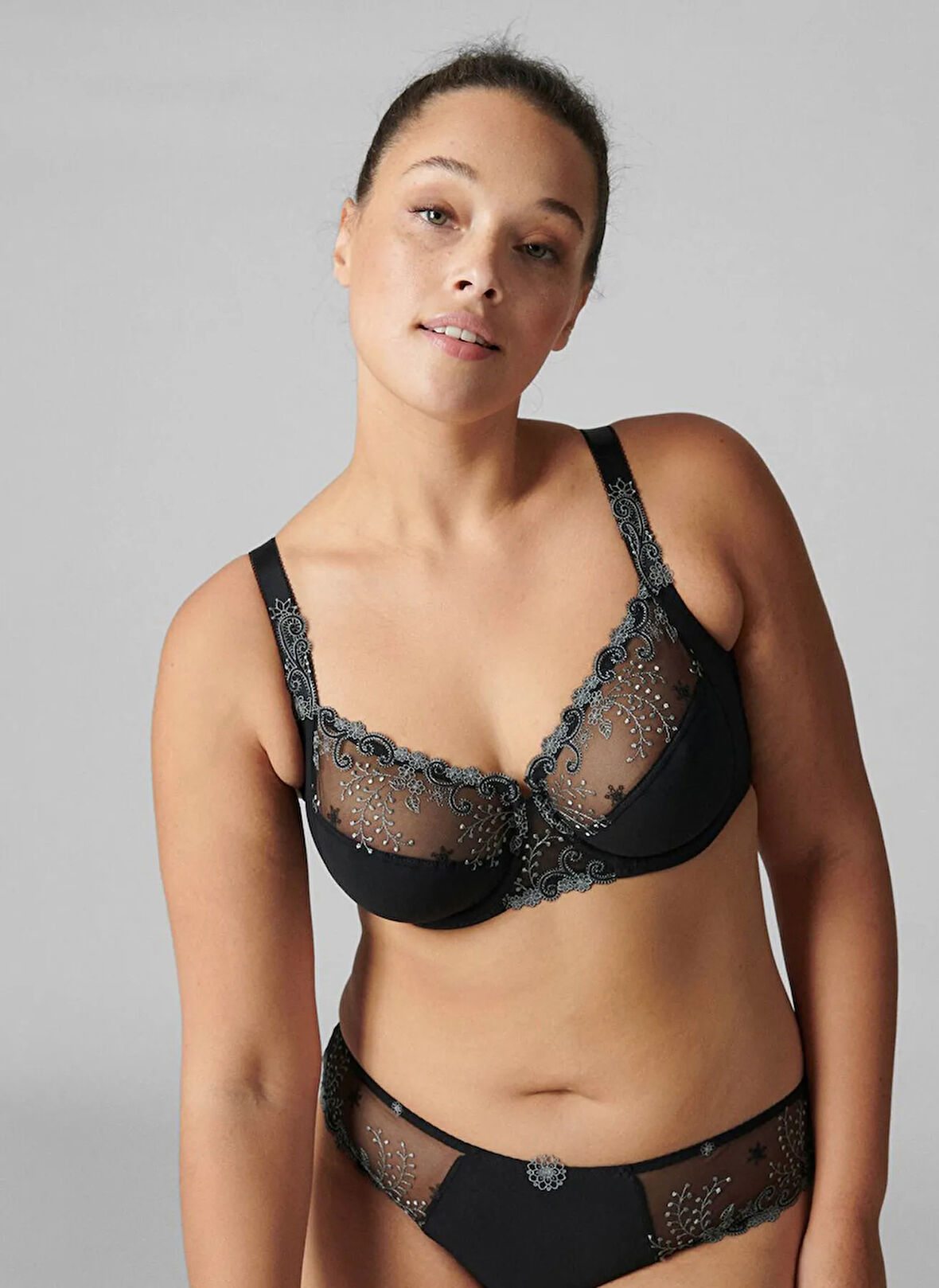 Simone Perele Siyah Balenli Sütyen 12316