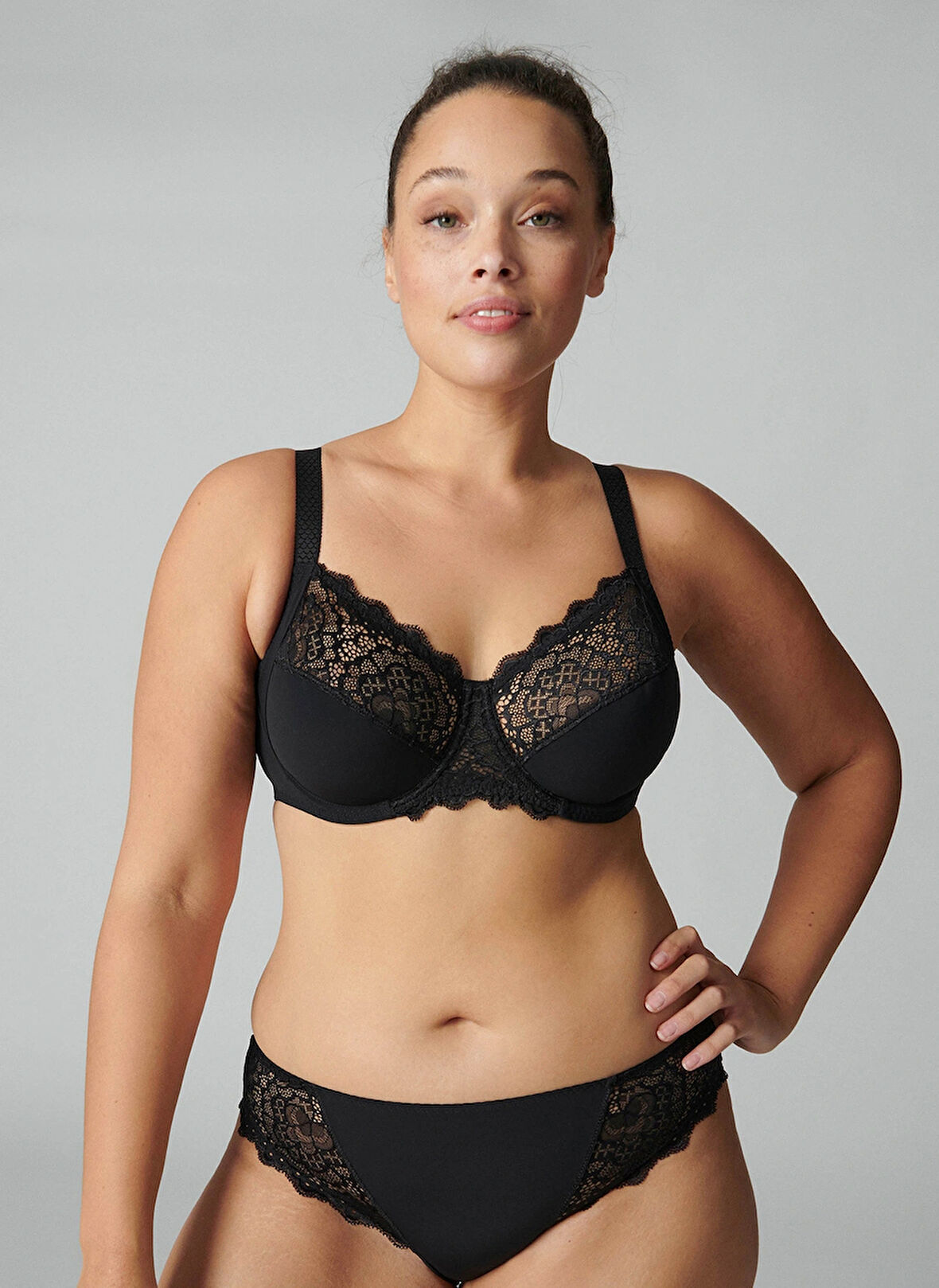 Simone Perele Siyah Balenli Sütyen 12320