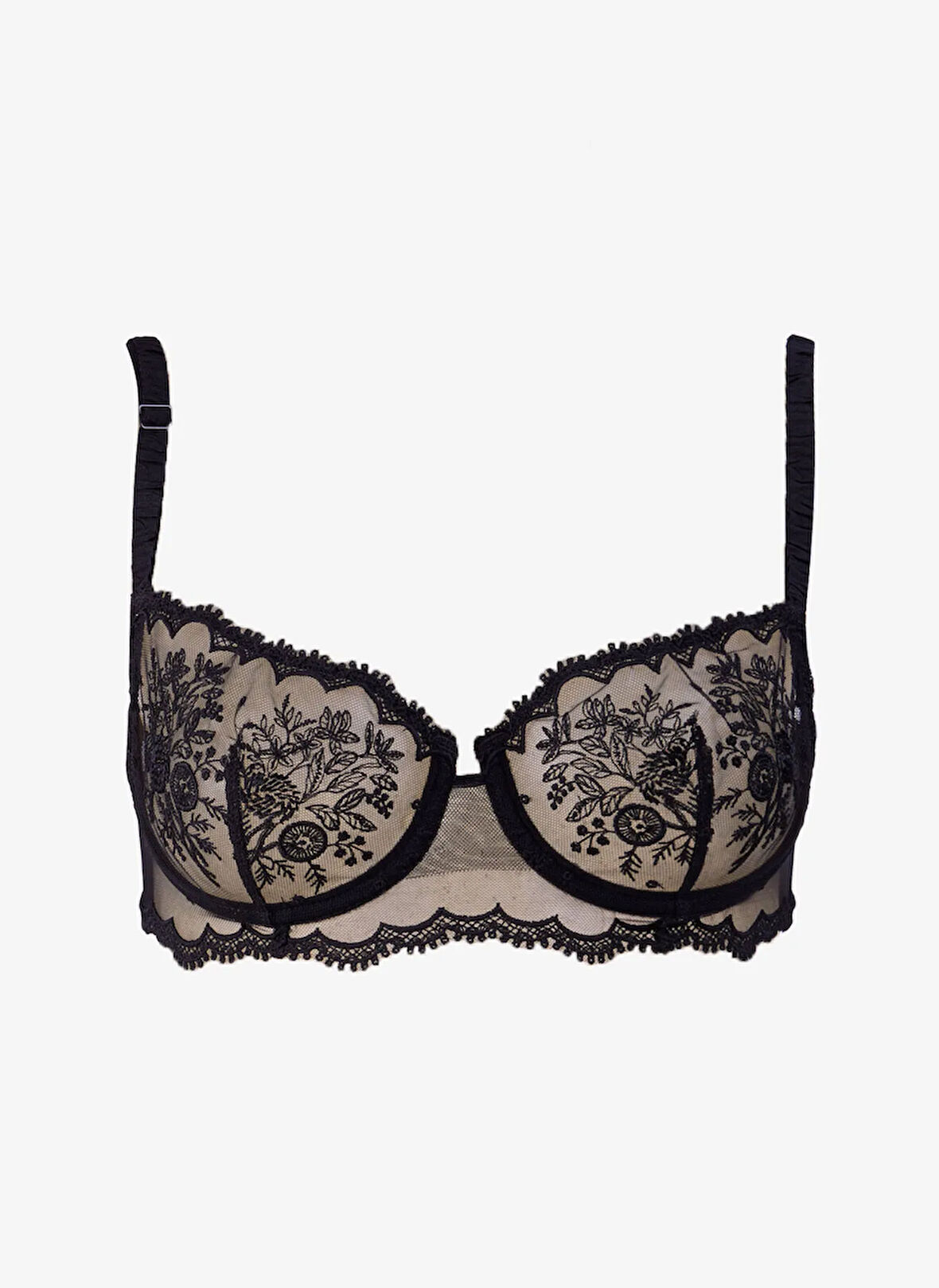 Simone Perele Siyah Balenli Sütyen 1E2330 SIMONE P