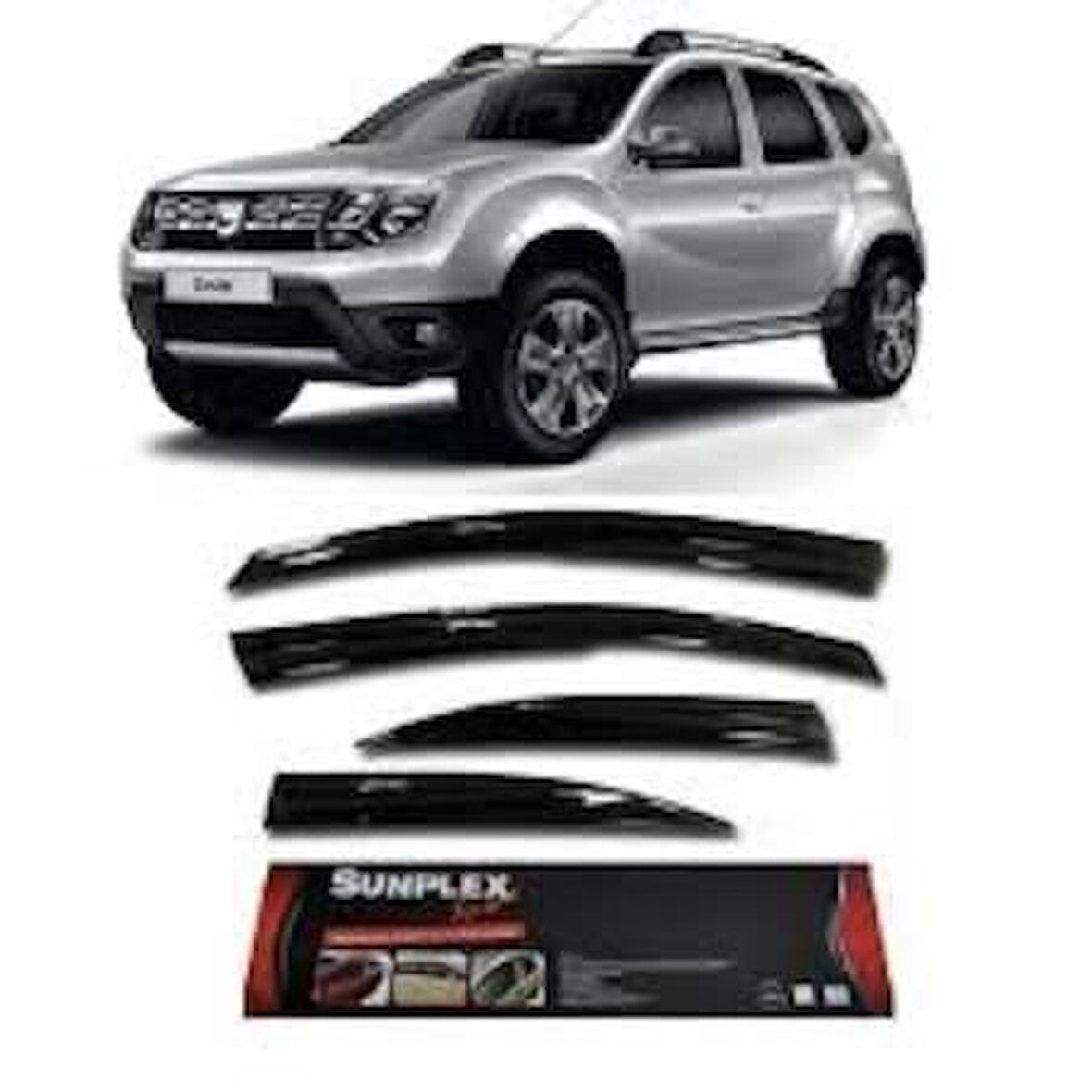 DACIA DUSTER 2010-2017 4LÜ SUNPLEX CAM RÜZGARLIĞI