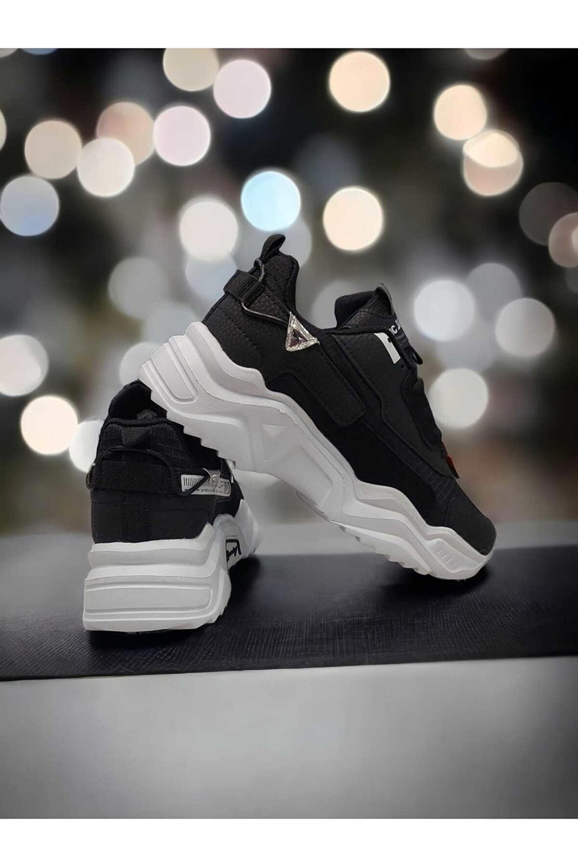 Mc Jamper Yeni Sezon Sneaker Siyah Gizli Platform Topuk Kadın