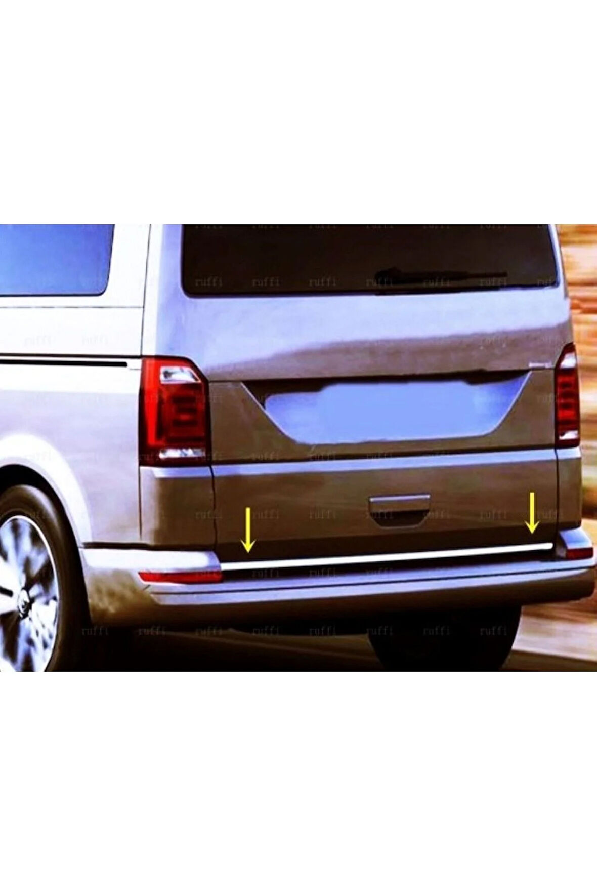 Vw T6 Transporter Uyumlu   Krom Bagaj Alt Çıtası 2015 Ve Üzeri Paslanmaz Çelik