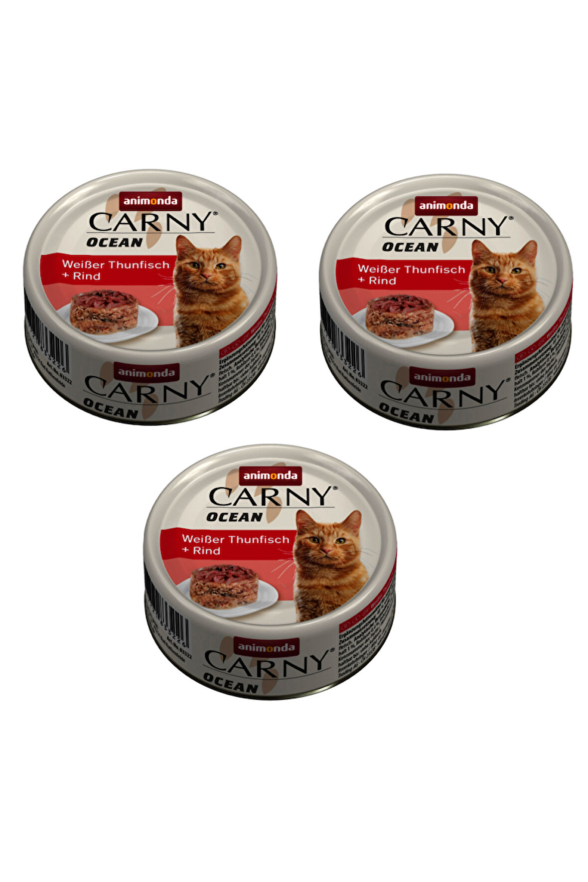 Animonda Carny Ocean Ton ve Sığır Etli Kedi Konserve 80 Gr. X 3 Adet
