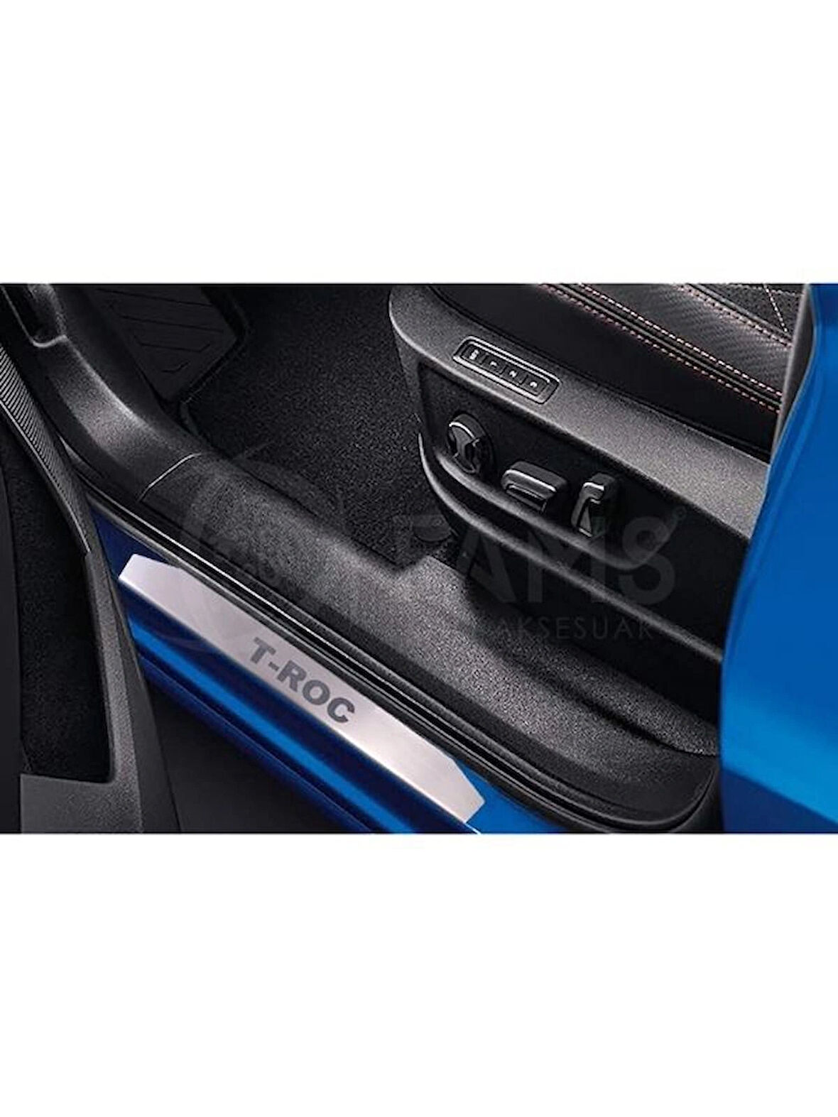 Volkswagen T-Roc Uyumlu 2017 üzeri Krom Kapı Eşiği  4 Parça Paslanmaz Çelik