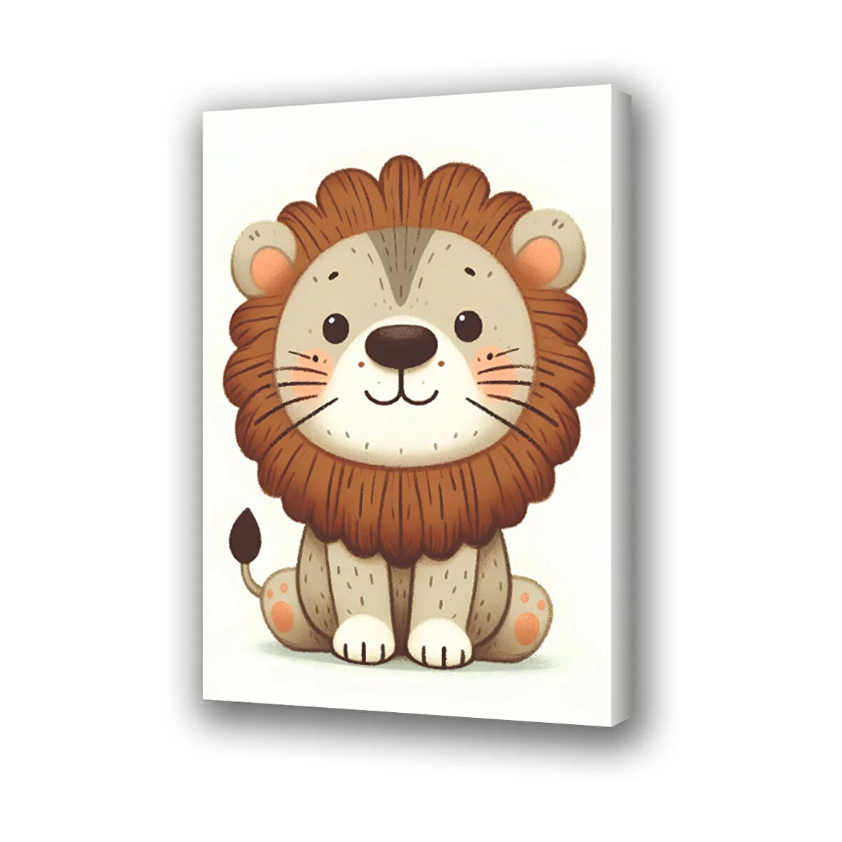 çocuk bebk odası sevimli mum baskılı kanvas duvar tablosu