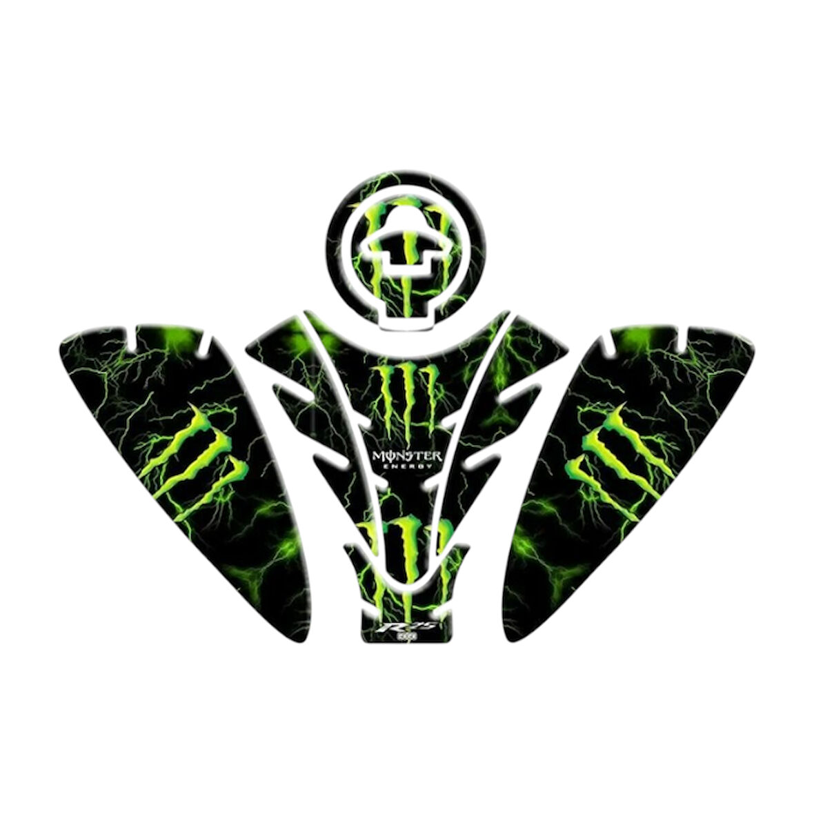Gogo Tank Pad Set 009 Mnstr Yeşil-siyah Yamaha Yzf-R25 2019-2024