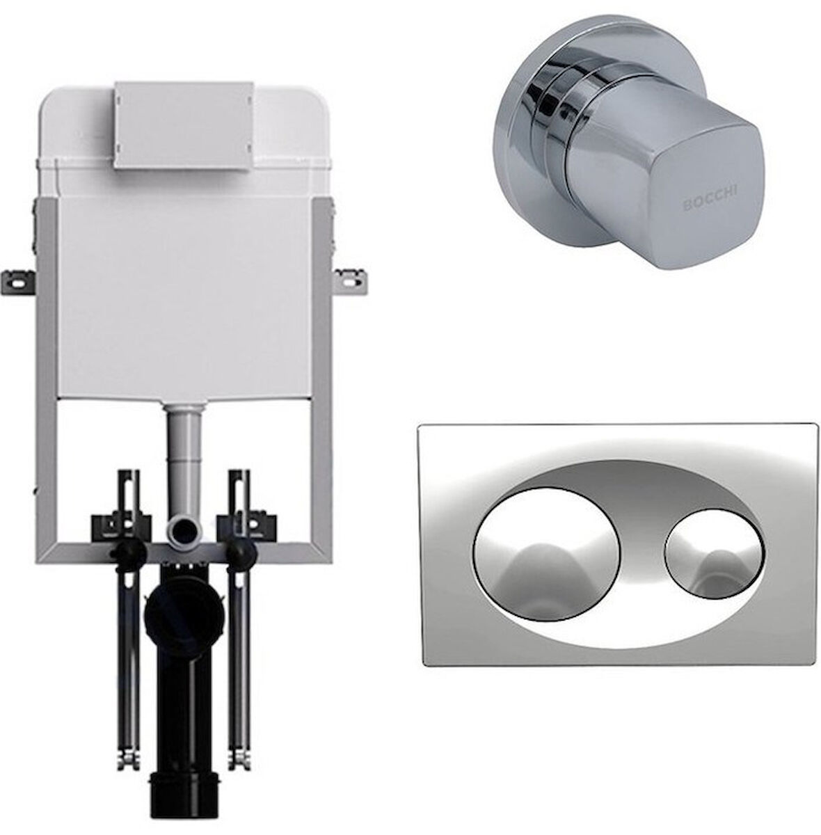 Bocchi Gömme Rezervuar Seti Kapak ve Vana