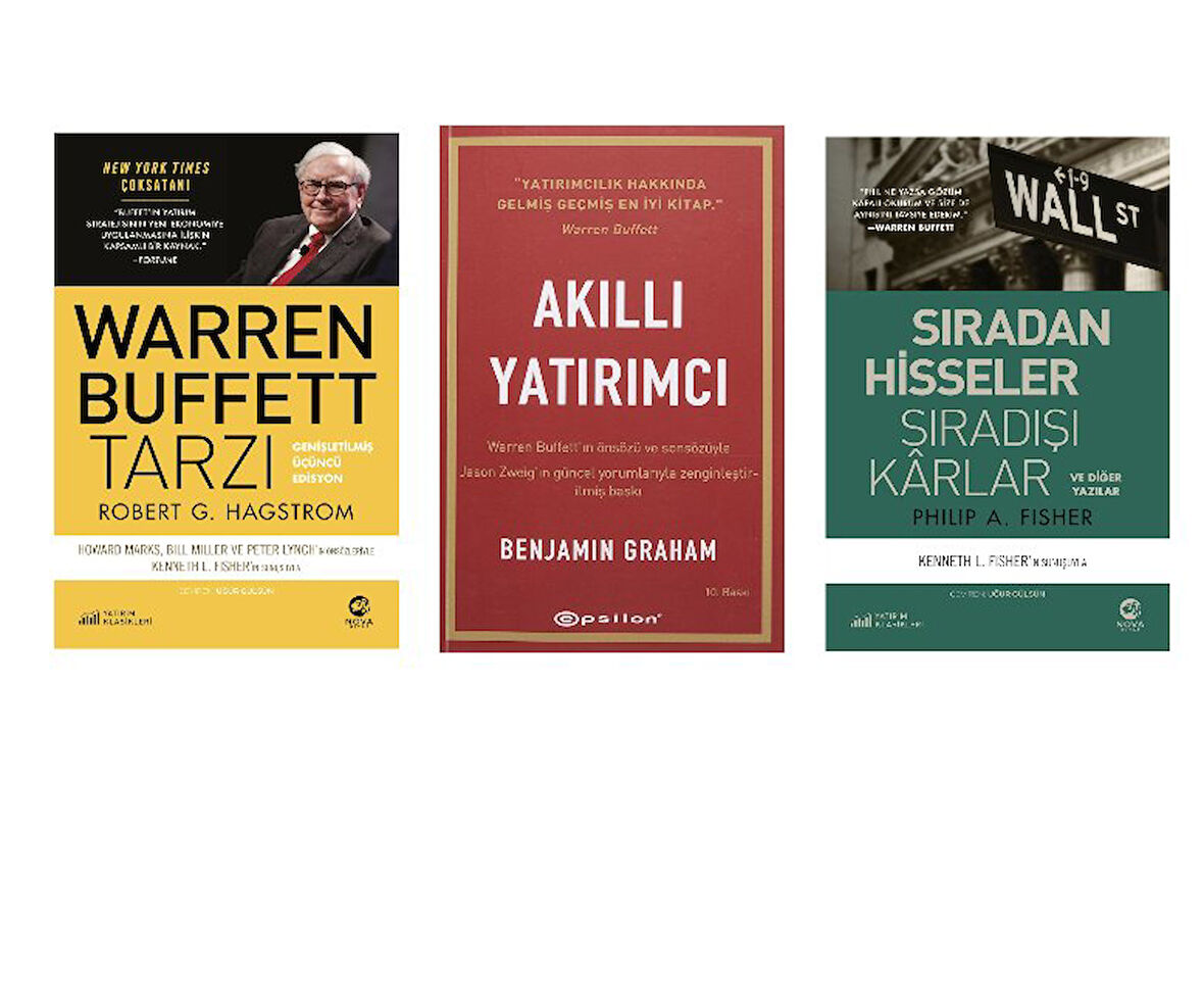 warren buffett tarzi+akilli yatirimci+siradan hisseler siradisi karlar=3 set
