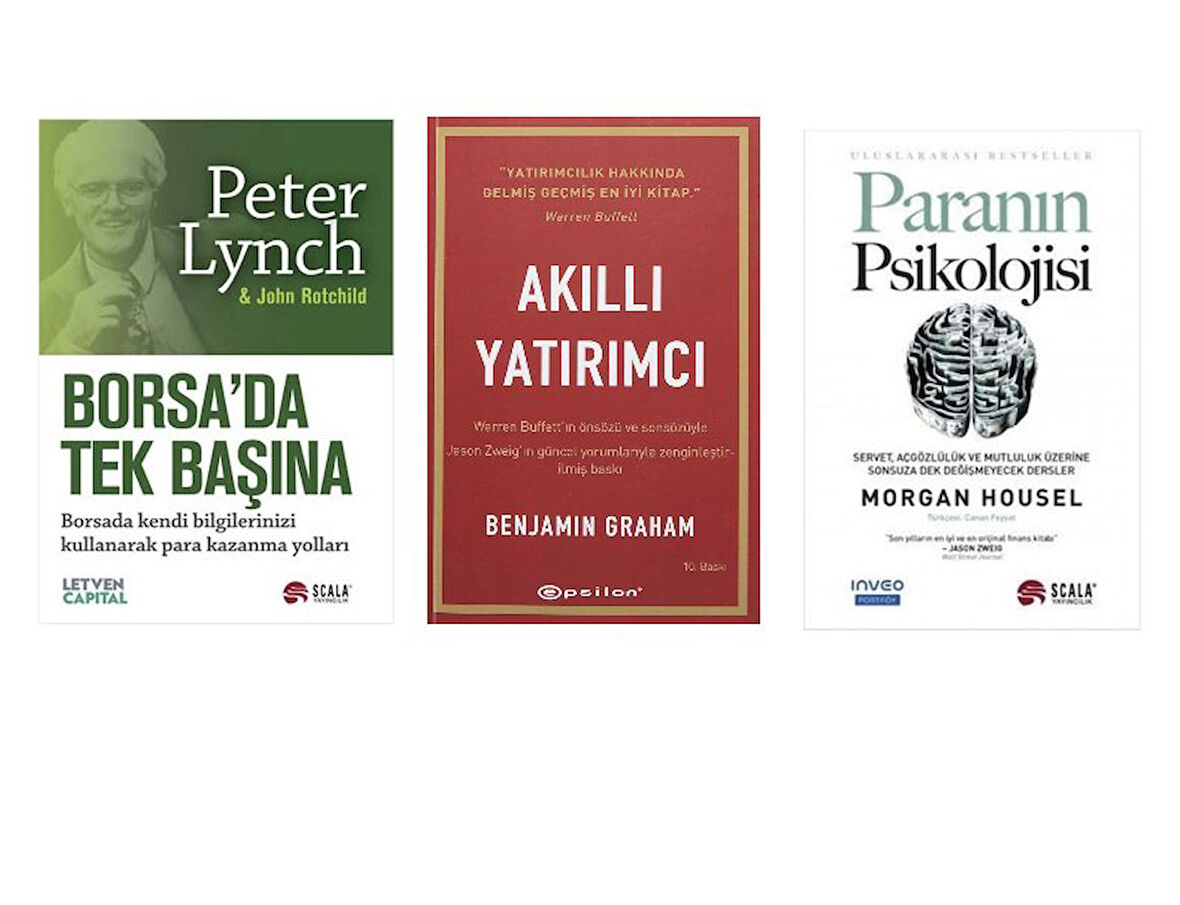 borsada tek basina+akilli yatirimci+paranin psikolojisi=3 set