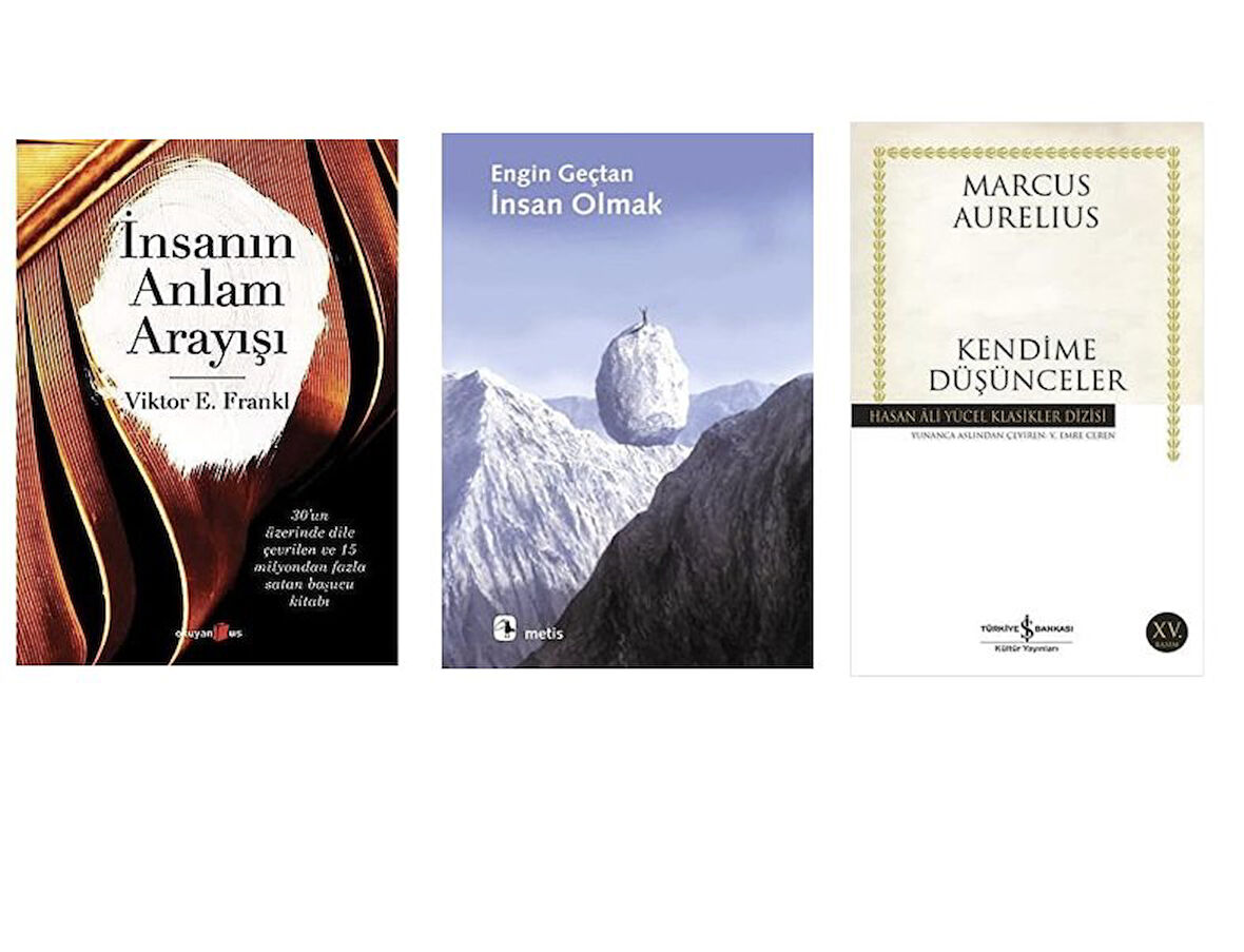 INSANIN ANLAM ARAYISI+INSAN OLMAK+KENDIME DUSUNCELER HASAN ALI YUCEL=3  SET