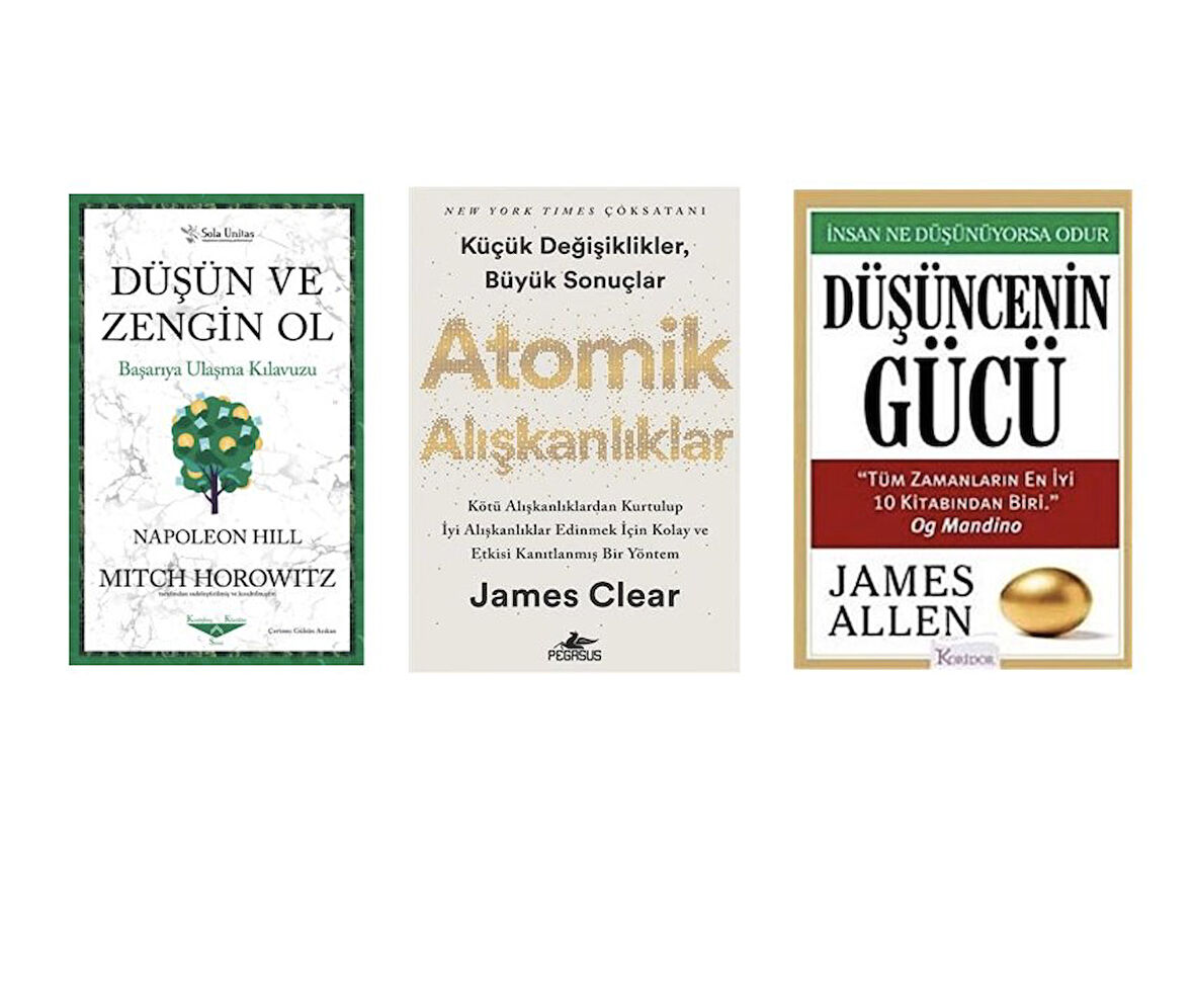 DUSUN VE ZENGIN OL+ATOMIK ALISKANLIKLAR+DUSUNCENIN GUCU=3 SET