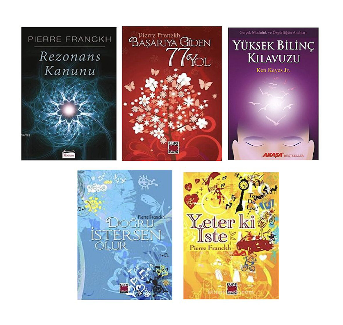 REZONANS KANUNU , BASARIYA GIDEN 77 YOL , YUKSEK BILINC KLAVUZU ,DOGRU ISTERSEN OLUR , YETERKI ISTE=5 SET