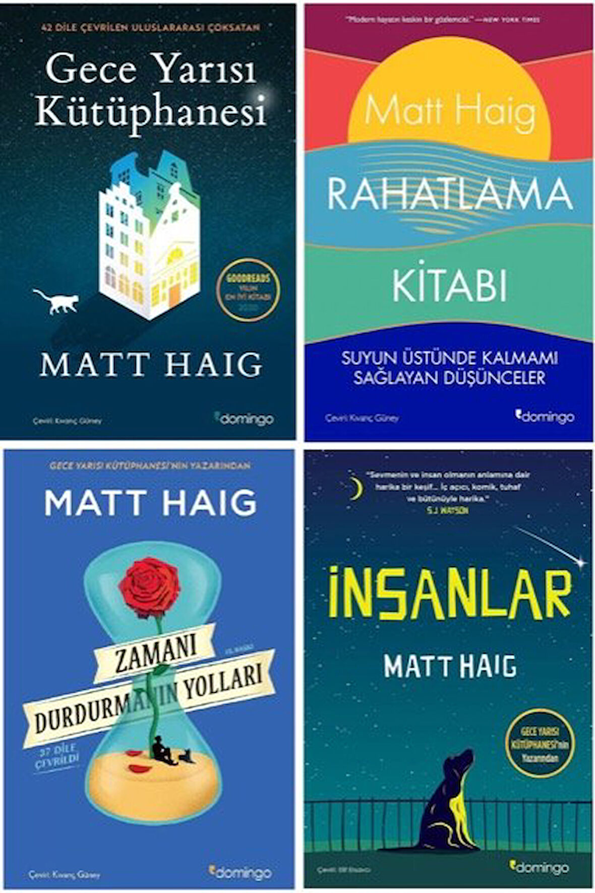 gece yarisi kutuphanesi ,rahatlama ,zamani durdurmanin yollari ,insanlar=4 set