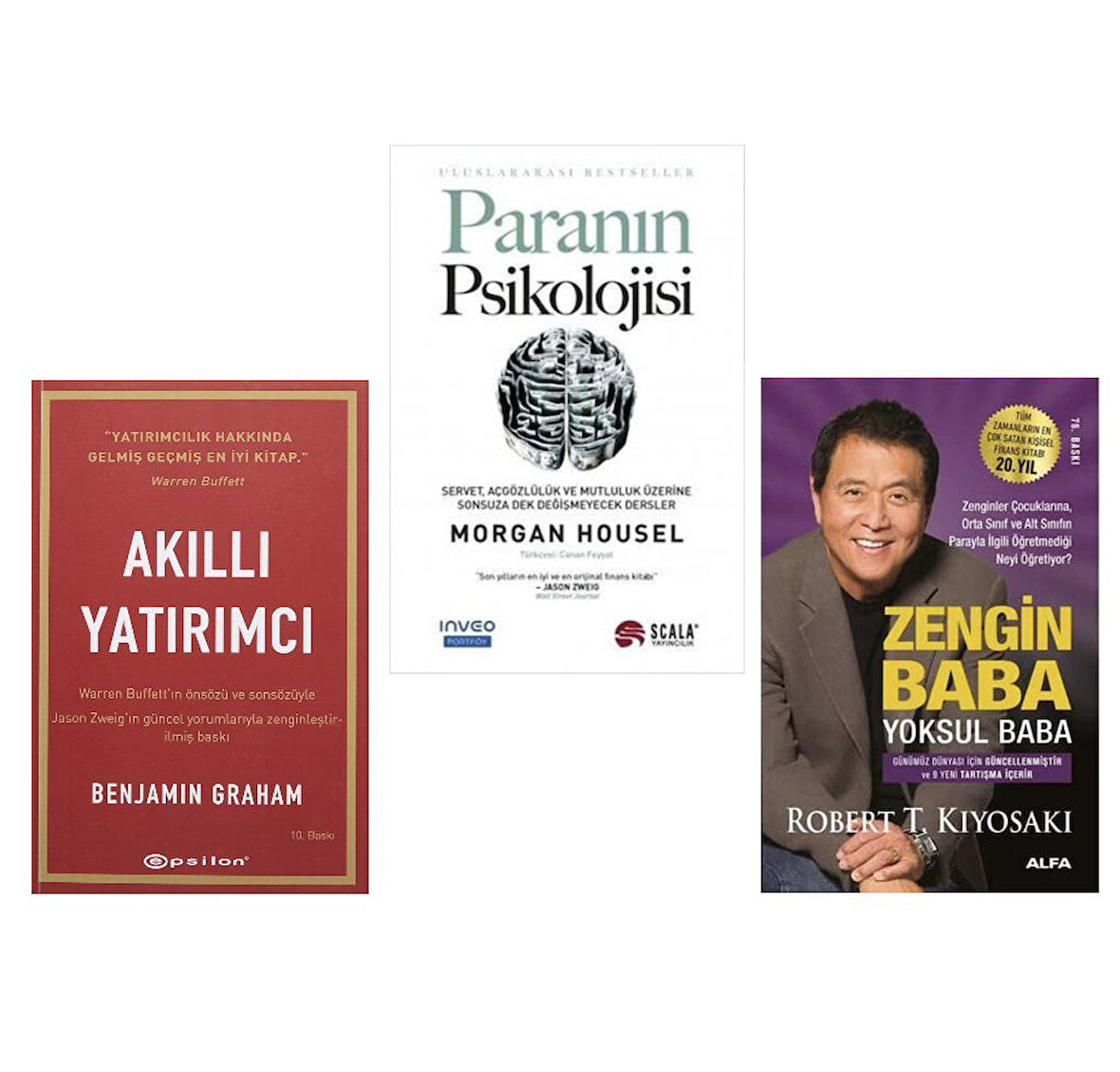 AKILLI YATIRIMCI , PARANIN PSIKOLOJISI , ZENGIN BABA YOKSUL BABA= 3 SET