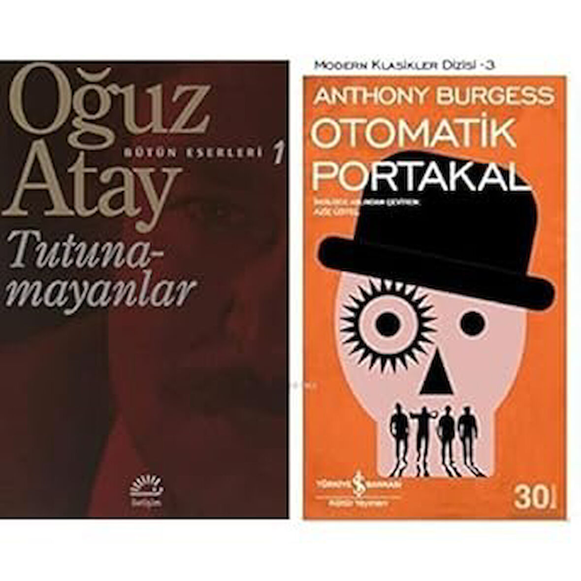 tutunamayanlar(oguz atay) +otomatik portakal = 2 set