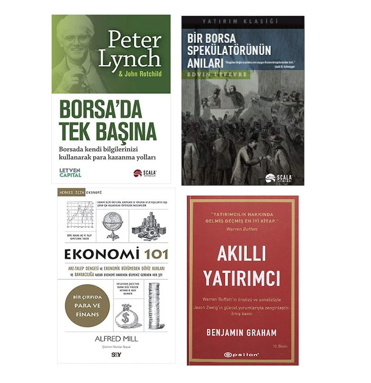 borsada tek basina -bir borsa spekulatorun anilari -ekonomi 101 -akilli yatirimci=4 set