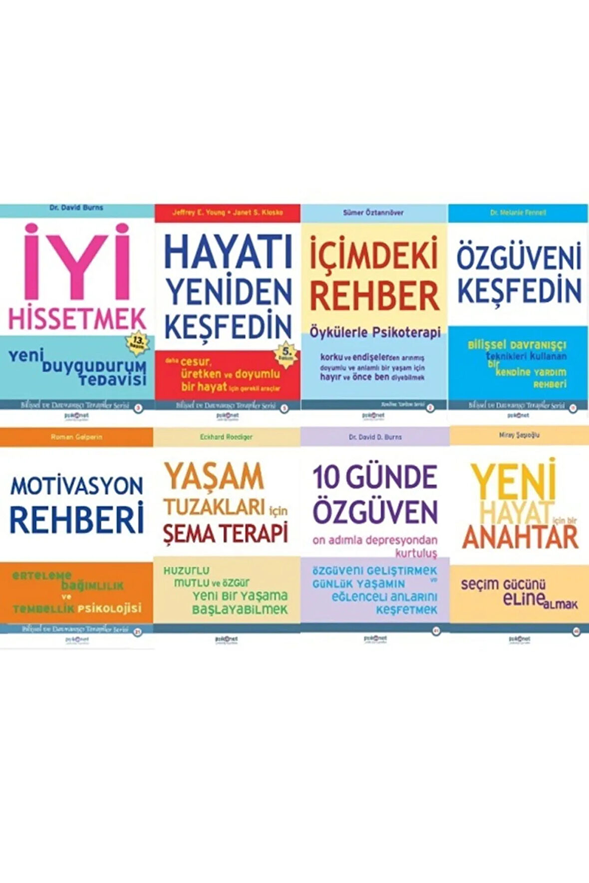 Iyi Hissetmek - Içimdeki Rehber - Hayatı Yeniden Keşfedin - Özgüveni Keşfedin / 8 Kitap Set