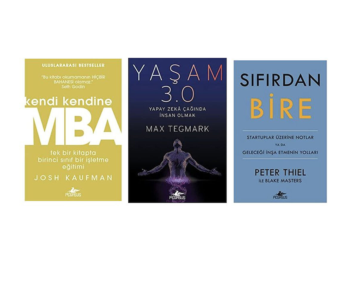 MBA + YASAM 3.0 YAPAY ZEKA CAGINDA INSAN OLMAK + SIFIRDAN BIRE = 3 SET