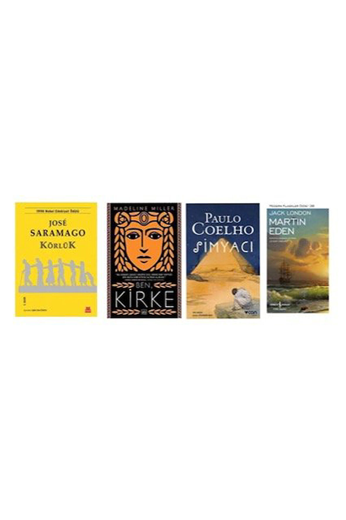 jose saramago korluk + ben kirke + simyaci + martin eden =4 set