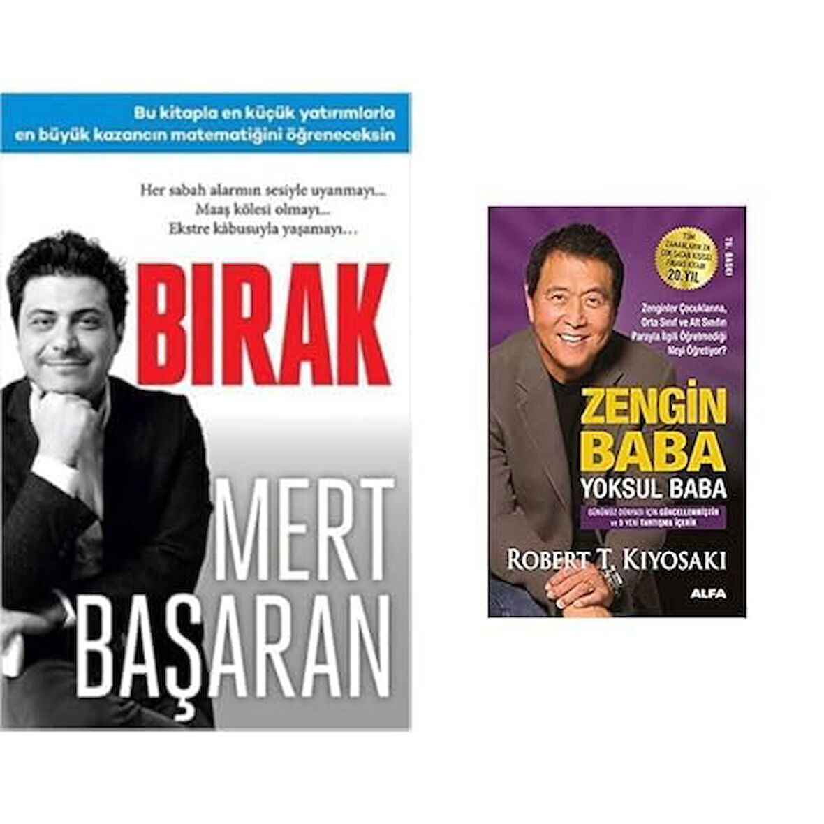 birak + zengin baba yoksul baba 2 li set