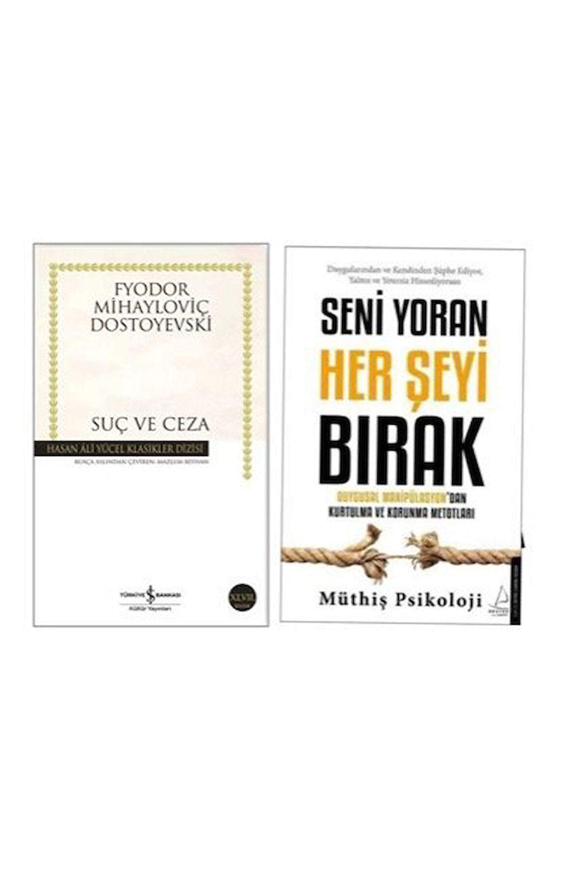 SUC VE CEZA + SENI YORAN HERSEYI BIRAK = 2LI SET