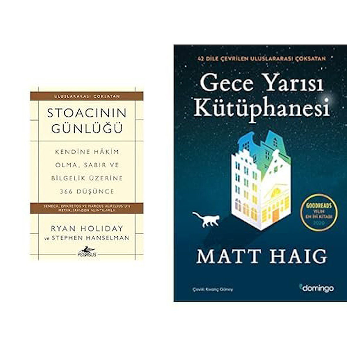 gece yarisi kutuphanesi + stoacinin gunlugu =2 set