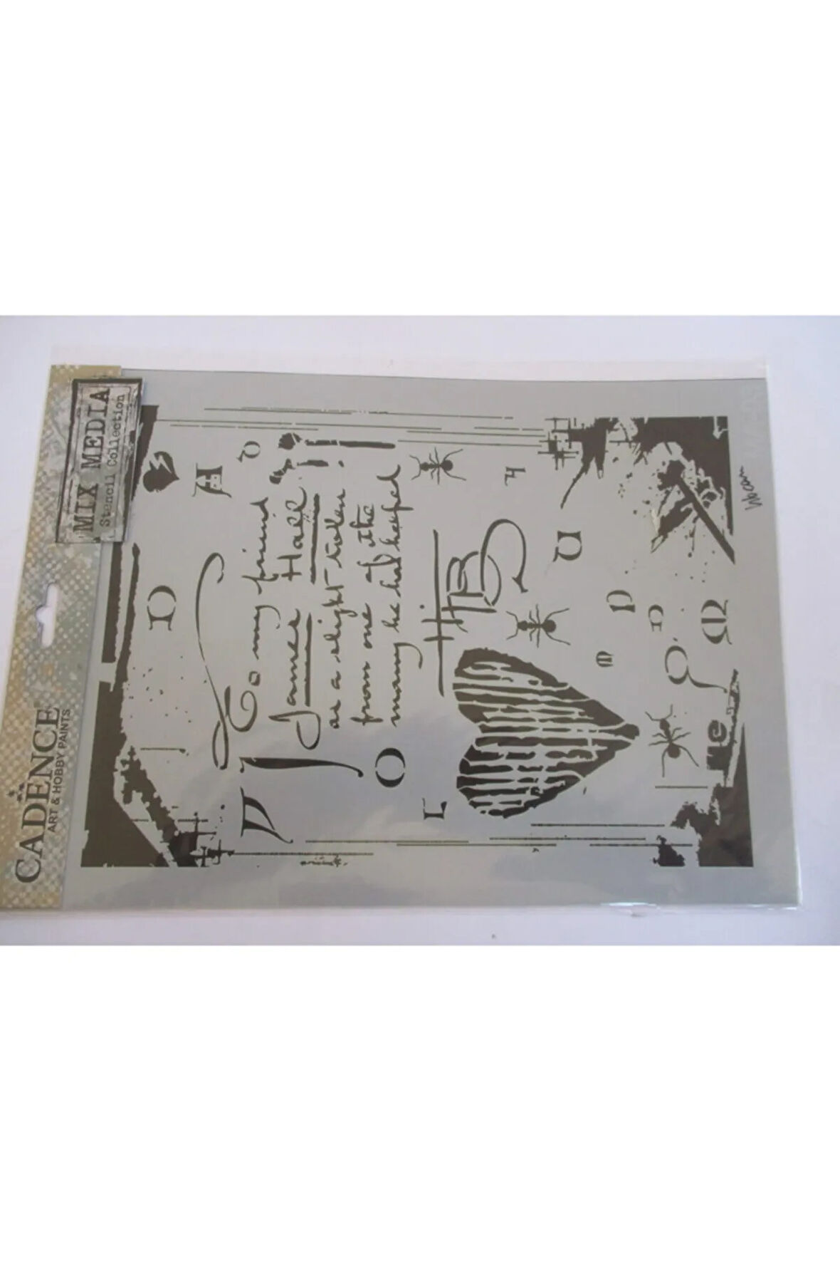 Ma03 Mix Media Stencil To My Frıend