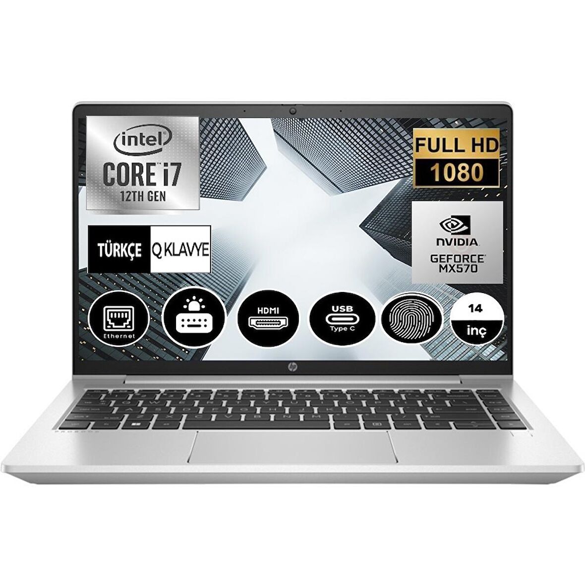 HP PROOBOK 440 G9 İNTEL CORE İ7 1255U 32gb 256gb SSD 2GB MX570A Freedos 14" FHD Taşınabilir Bilgisayar 6S6W2EA07