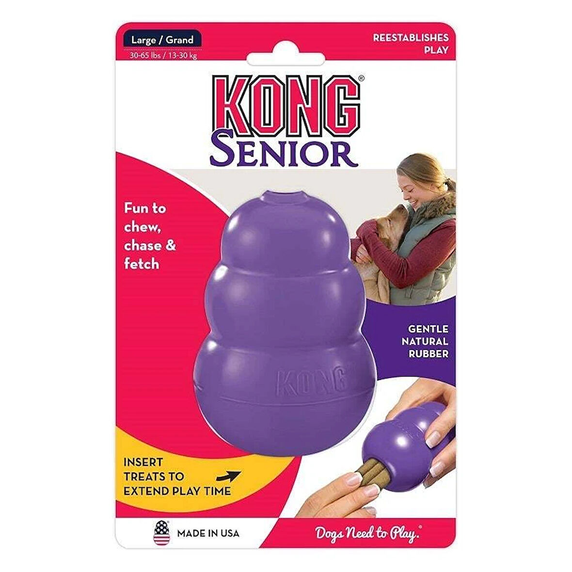 Kong Senior Yaşlı Köpek Oyuncağı Large