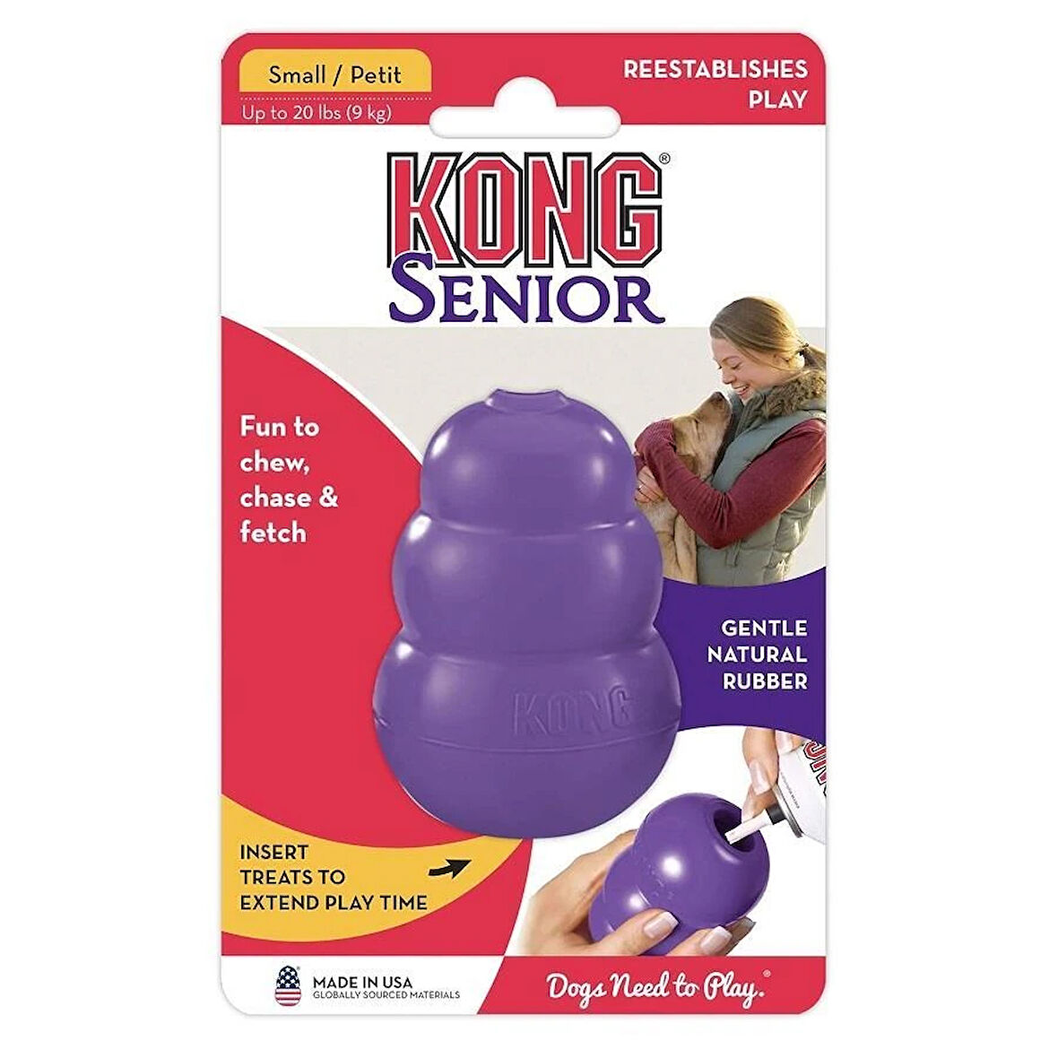 Kong Senior Yaşlı Köpek Oyuncağı Small