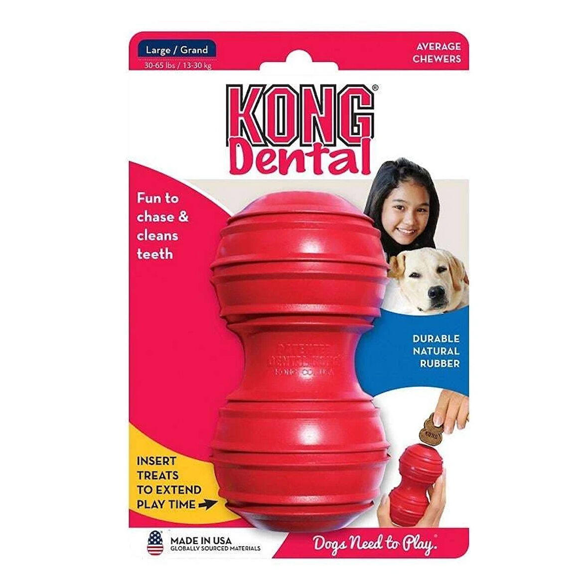 KONG Dental DişTemizliği Sağlayan Köpek Oyuncağı Large