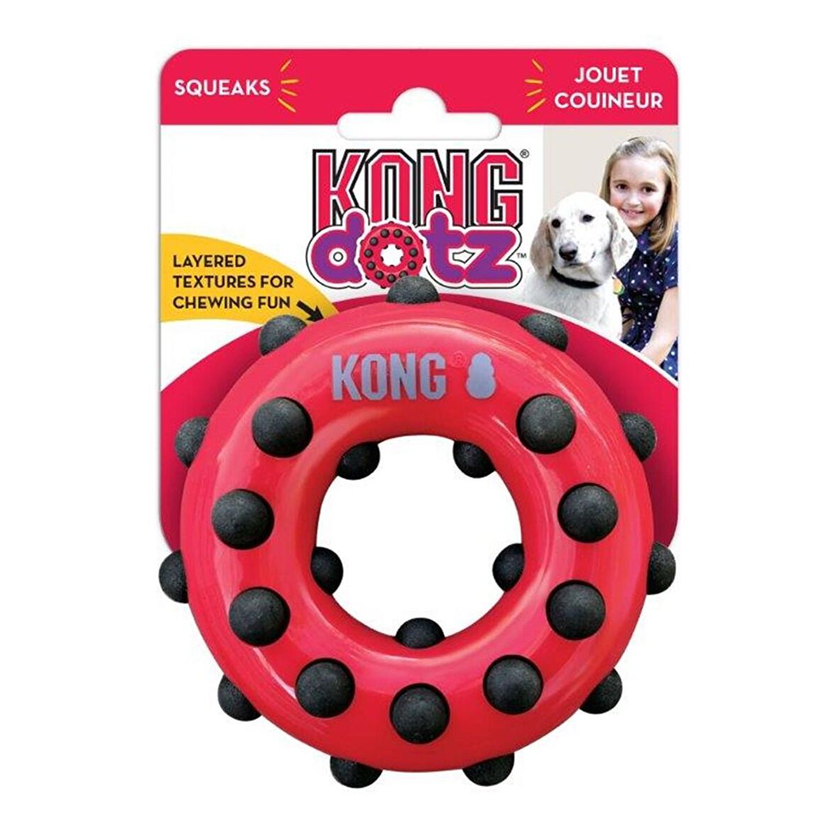 Kong Köpek Oyuncak, Dotz Halka, S 9,5cm