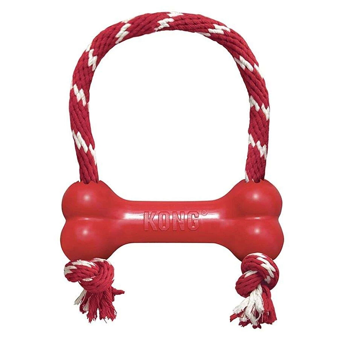 KONG Goodie Bone Kemik Şeklinde İpli Köpek Oyuncağı M