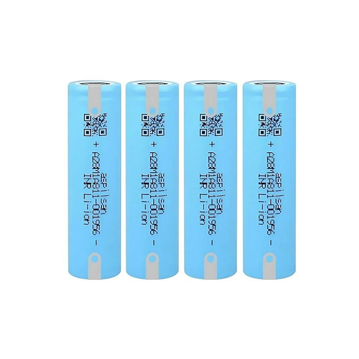 Aspilsan INR18650A28 - 3.7V 2800 mAh Li-ion Şarjlı Pil - 25A 4 Lü  (+ - Pinli)