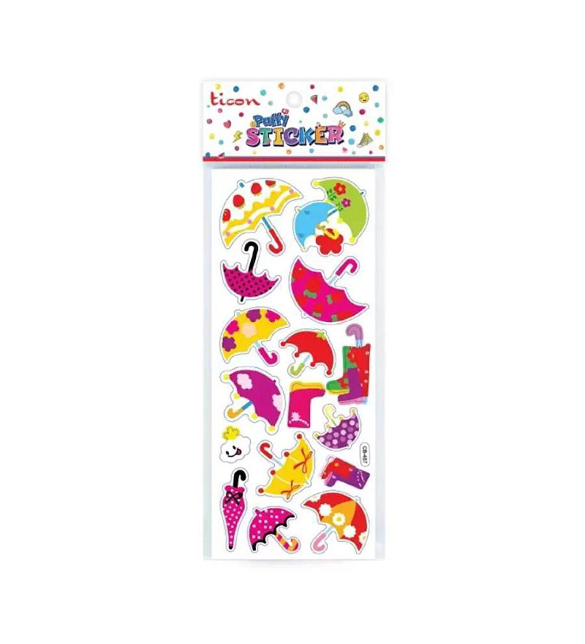 Ticon Puffy Sticker Şemsiye Tps-009/8