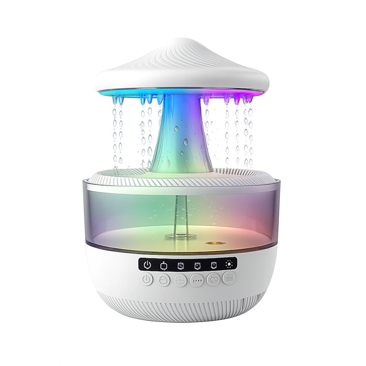  Mantar Yağmur Damlası Renk Değiştiren Gece Lambası + Bluetooth Hoparlör 