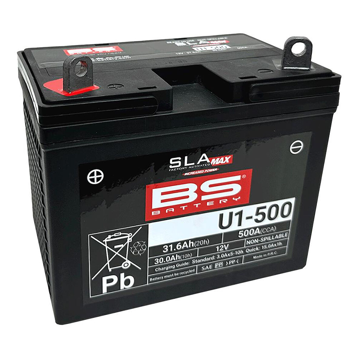 BS Battery U1-500 SLA Max Atv Utv Aküsü 300899
