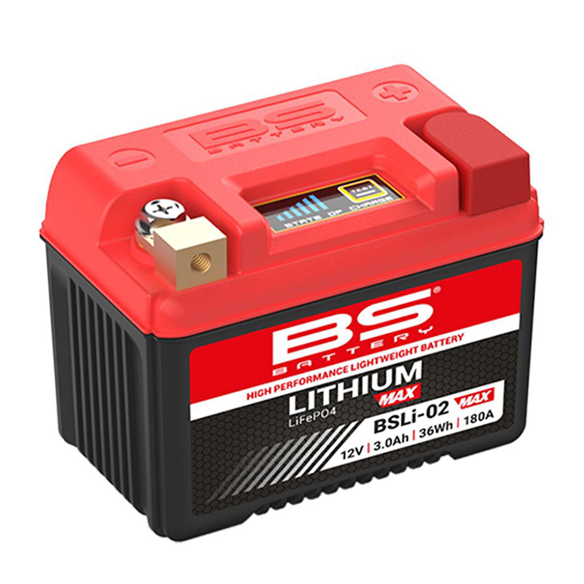 BS Battery BSLI-02 MAX Lithium-Ion Motosiklet Atv Aküsü 360115