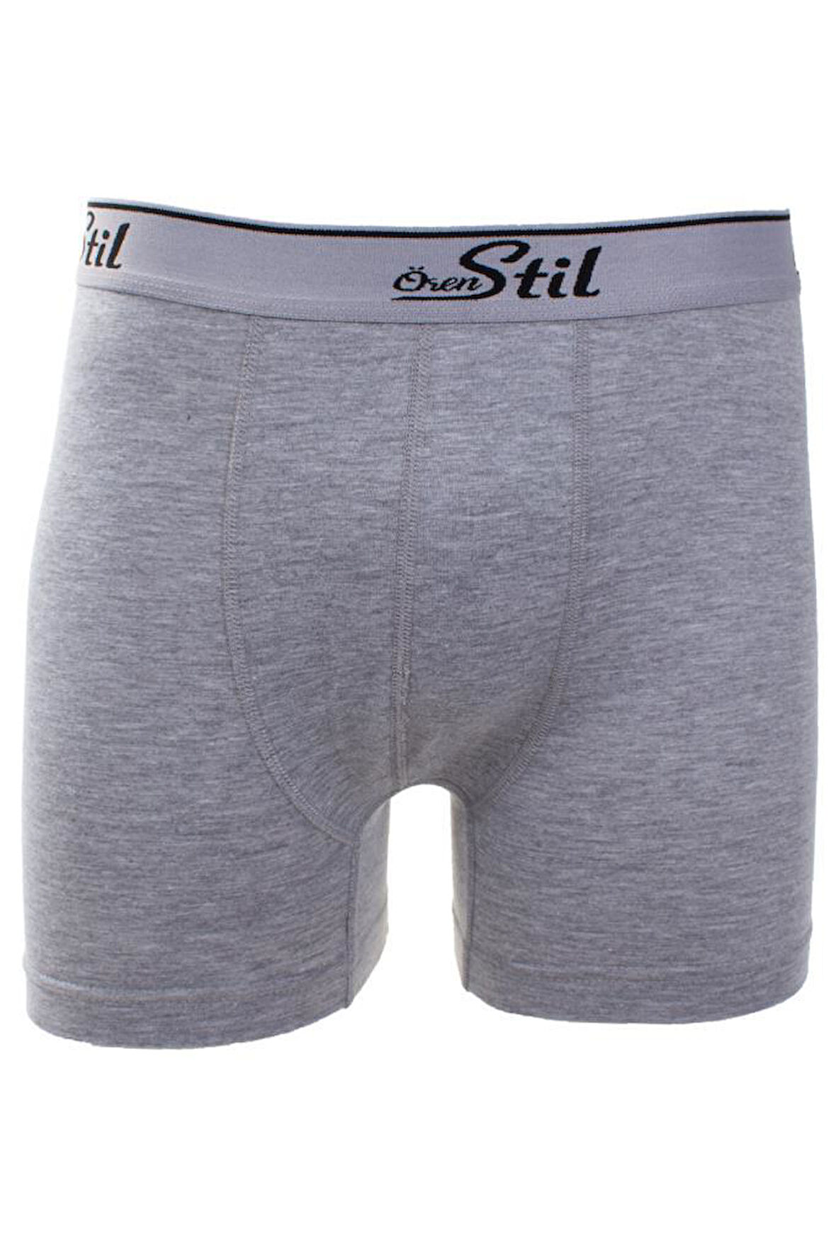 Ören Stil 44-8032 Gri 3'lü Paket Erkek Pamuklu Likralı Boxer