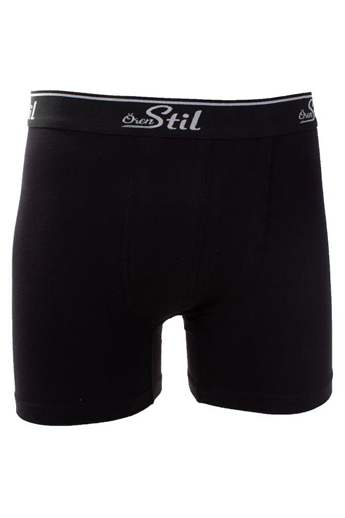 Ören Stil 44-8032 Siyah 3'lü Paket Erkek Pamuklu Likralı Boxer