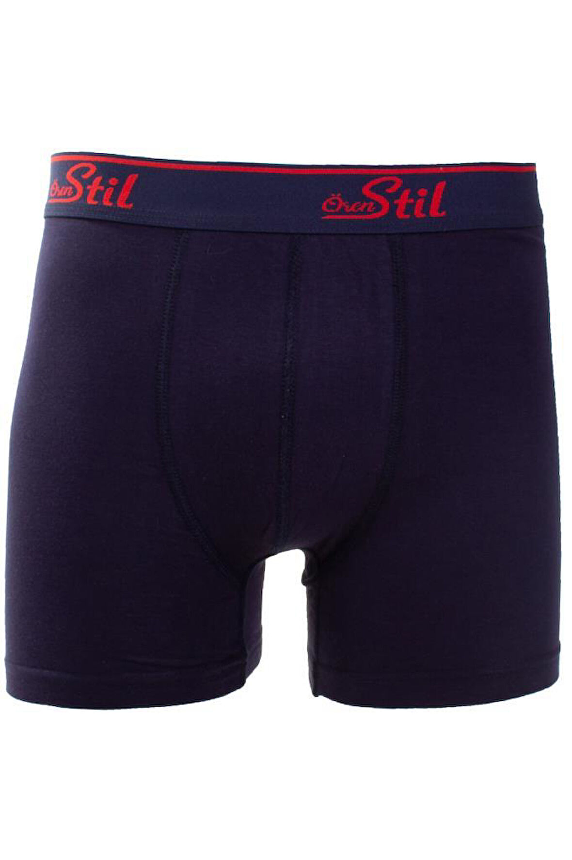 Ören Stil 44-8032 Lacivert 3'lü Paket Erkek Pamuklu Likralı Boxer
