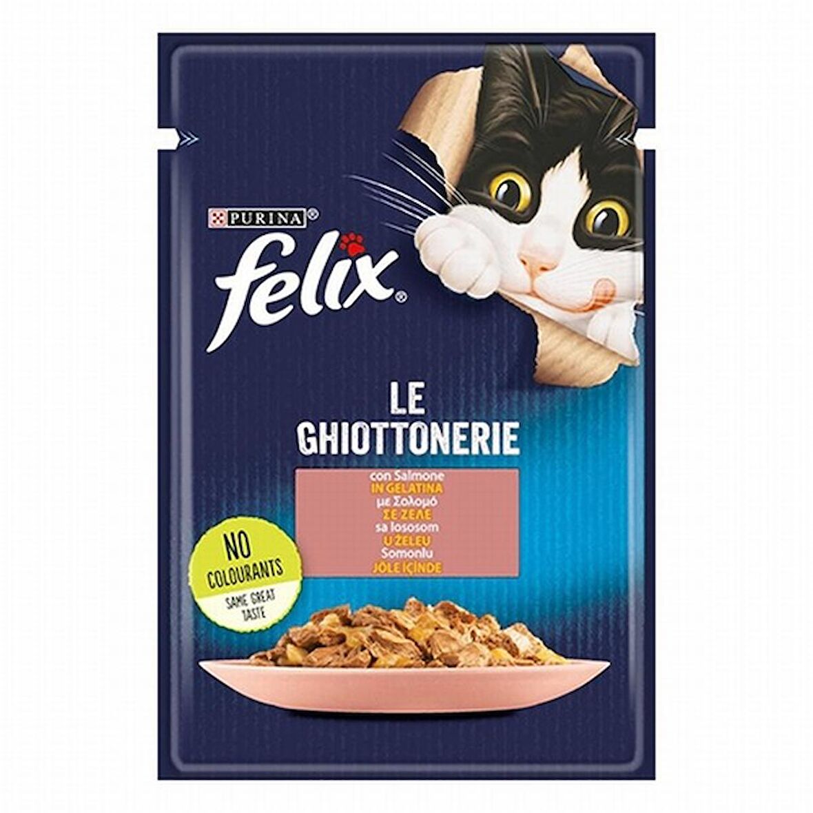 Felix Adult Somon Balıklı Yetişkin Kedi Konservesi Pouch 6 Adet 85 Gr 